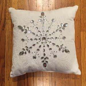 Pier one snowflake pillow.